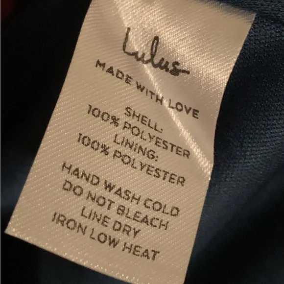 NWT Lulu's Floral High Low Dress with Bluish Teal floral design. - Picture 7 of 10